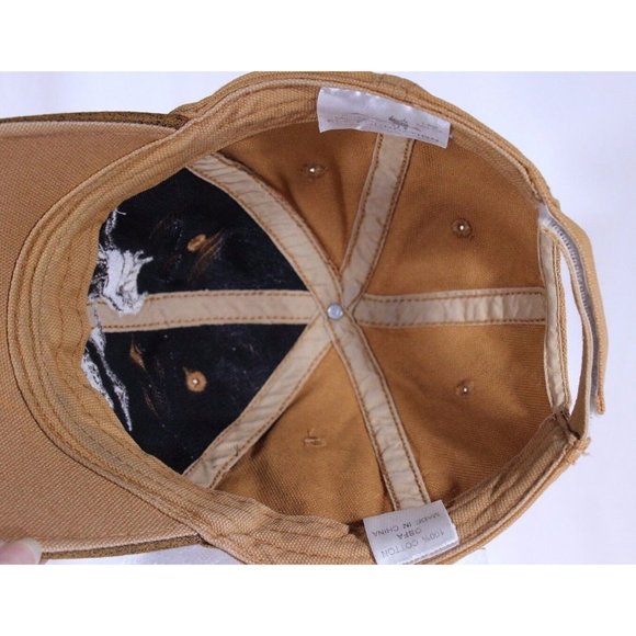 Rocky Mountain Elk Federation Adjustable Trucker Hat Ball Cap Tan Brown - Picture 7 of 8